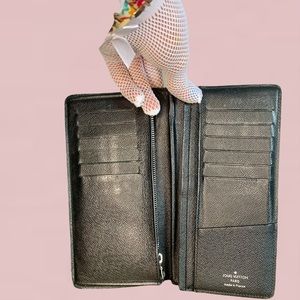 Louis Vuitton Black Damier Brazza Wallet